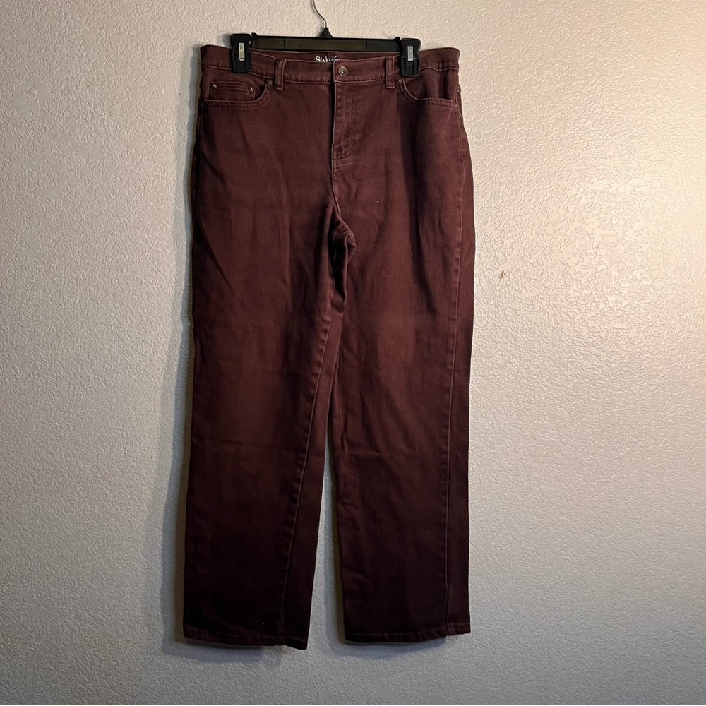 Style & Co. Dark Brown Jeans size 14P